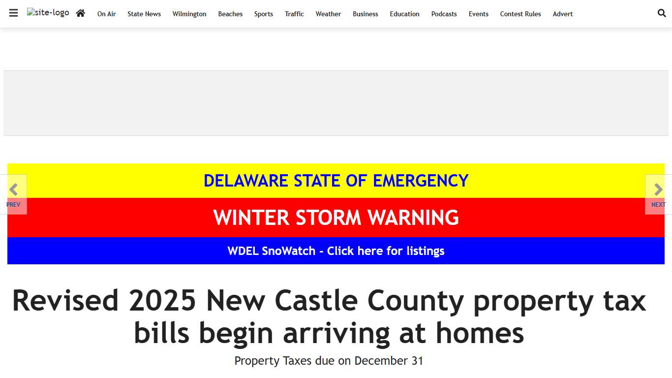 Revised 2025 New Castle County property tax bills begin arriving at homes The Latest from WDEL News wdel.com